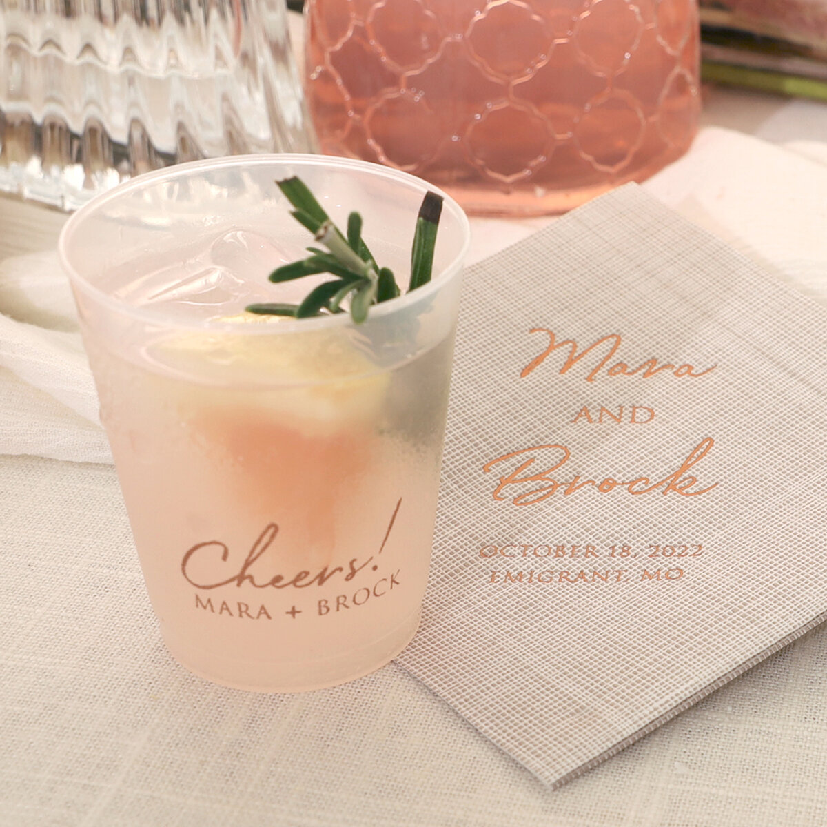 shop the Grassland Gala custom cocktail napkin