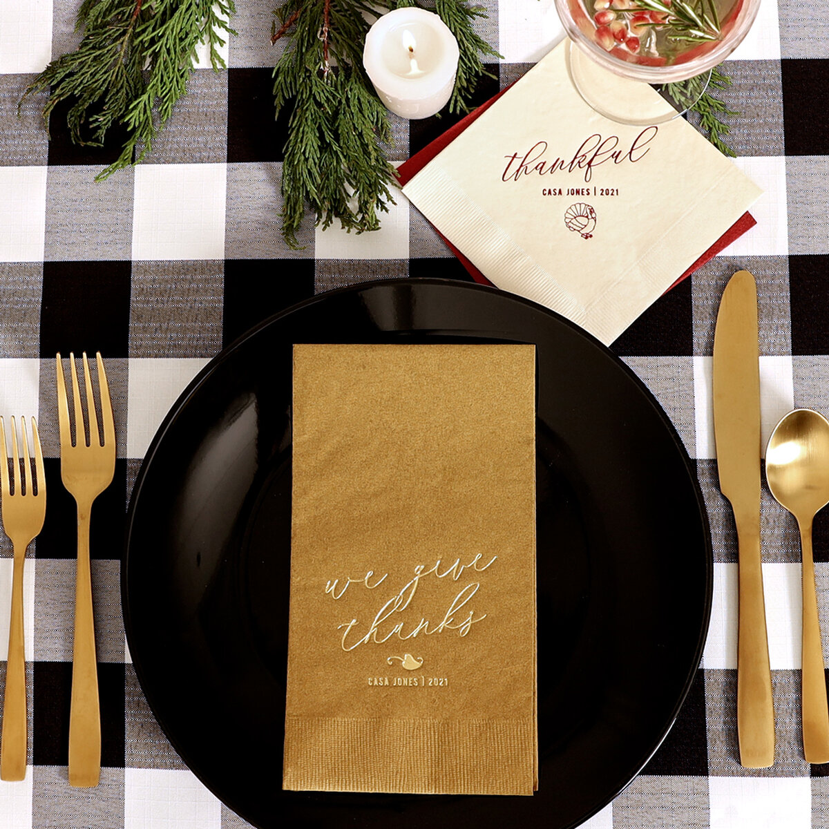 Thank You For Being a Friend custom guest hand towel