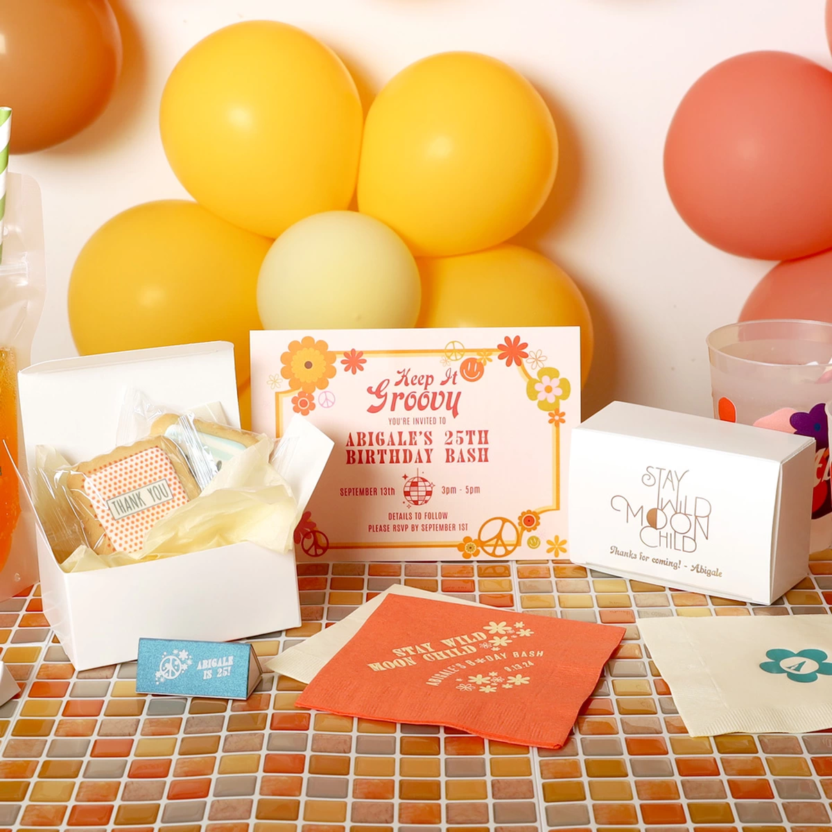 disco night custom wedding party collection