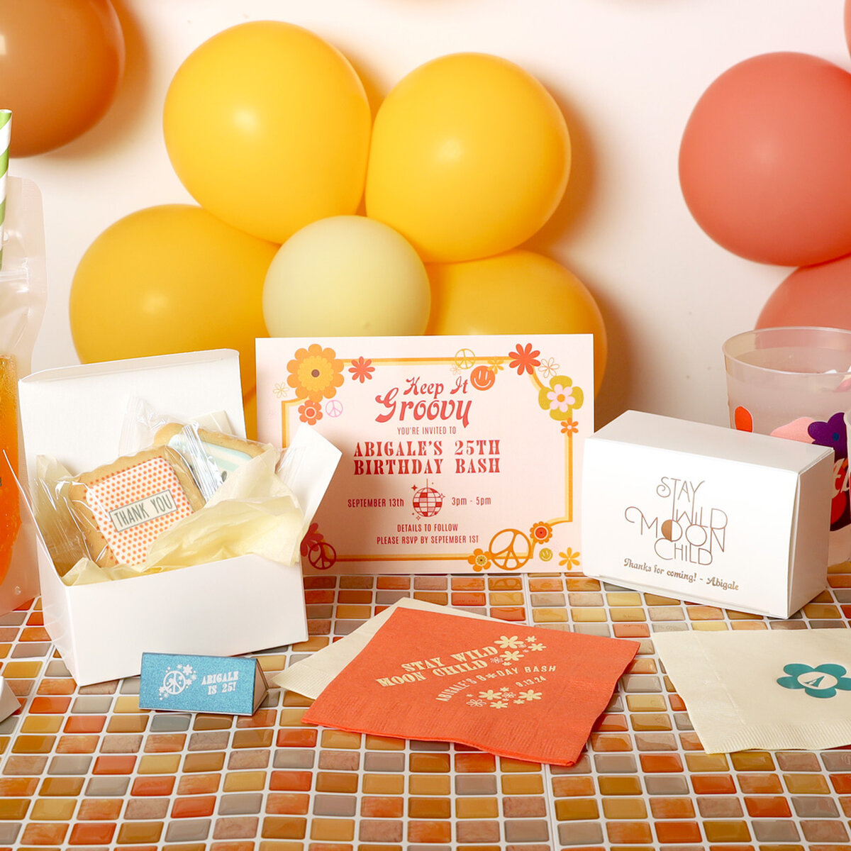 disco night custom wedding party collection