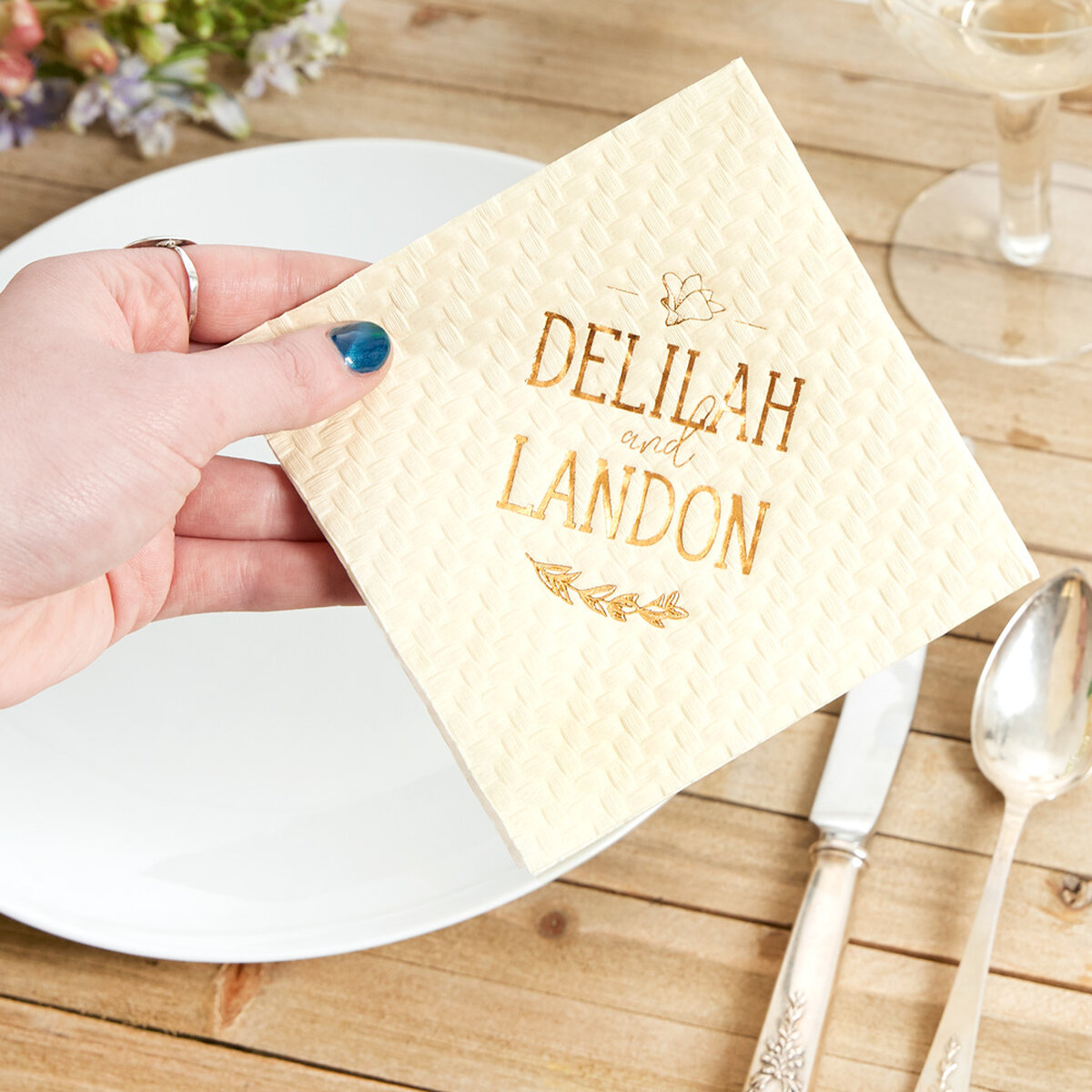 freshest fall collection custom cocktail napkin