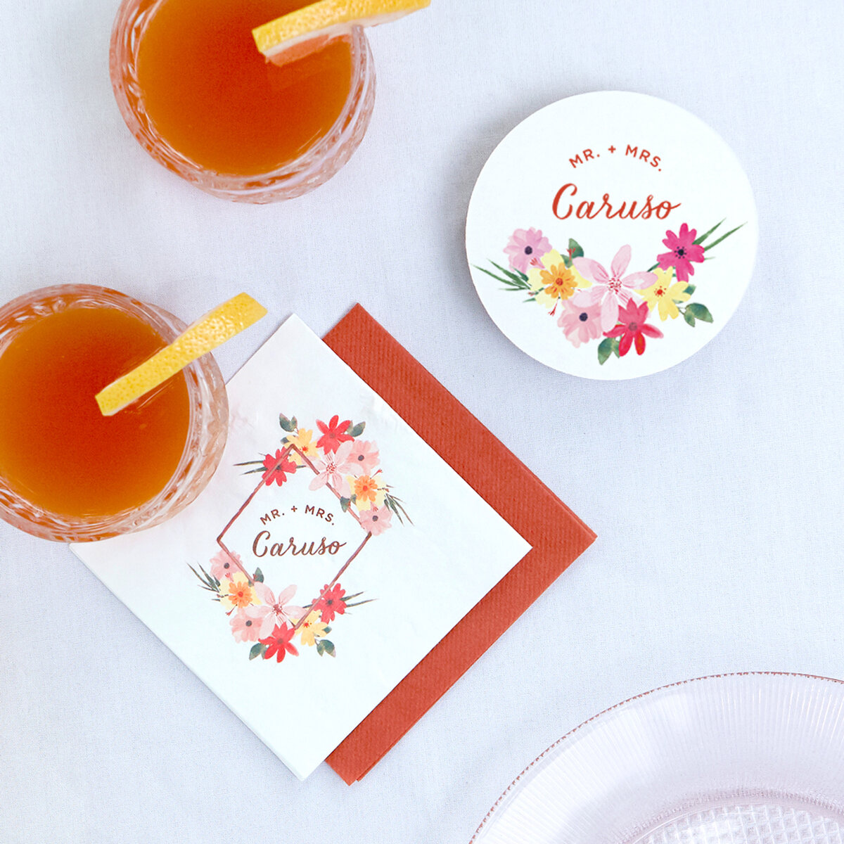 shop In Full Color custom photo cocktail napkins