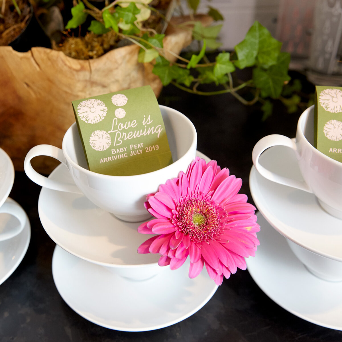 Shop the Spring Grooves Collection Custom Tea Favors