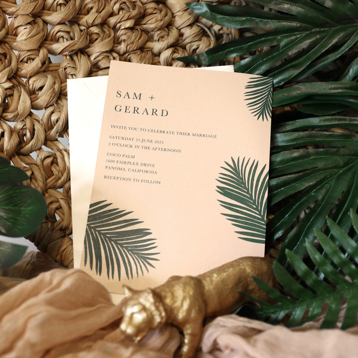 Botanical Bash Collection custom invitation