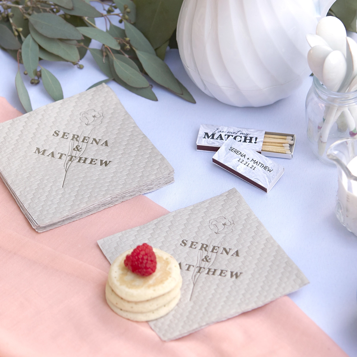 shop Bridal Retreat custom cocktail napkin