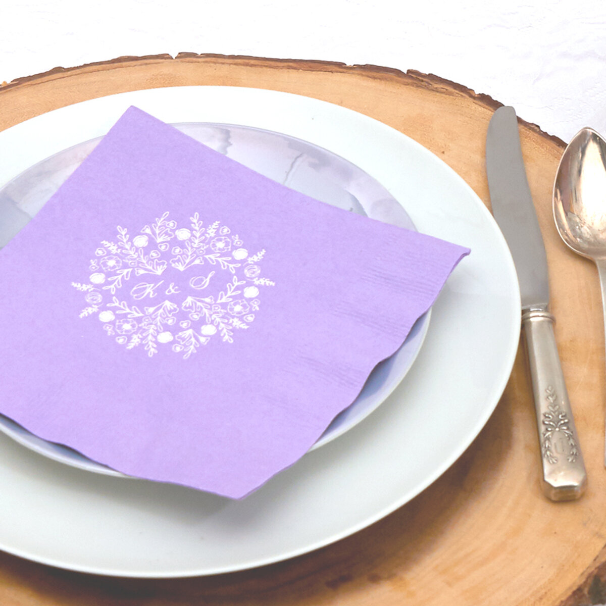 Marbled Thai Wedding custom napkin