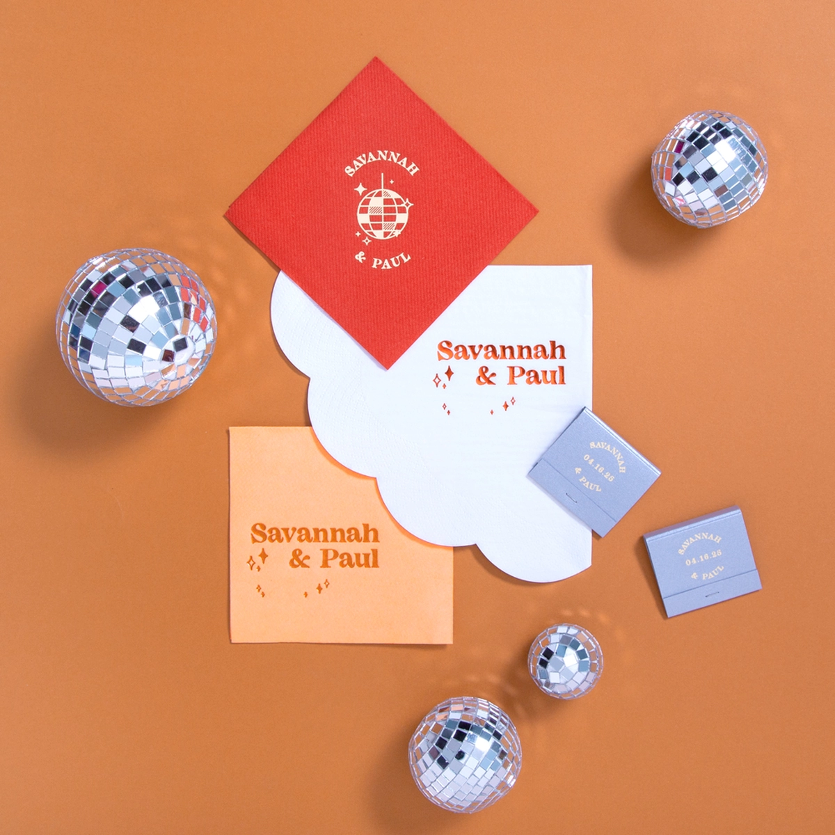 retro wedding custom wedding party supplies