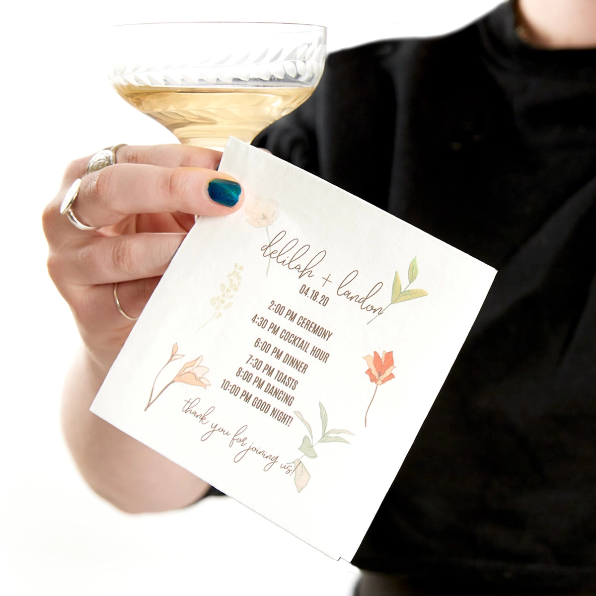 Shop the Wildflower Collection Custom Full Color/Photo Cocktail Napkins