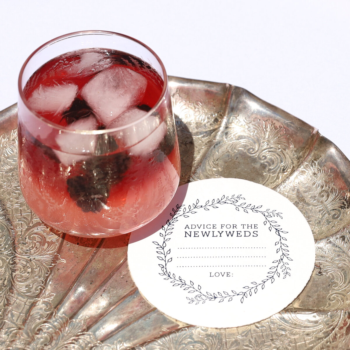 winter sunset custom coaster