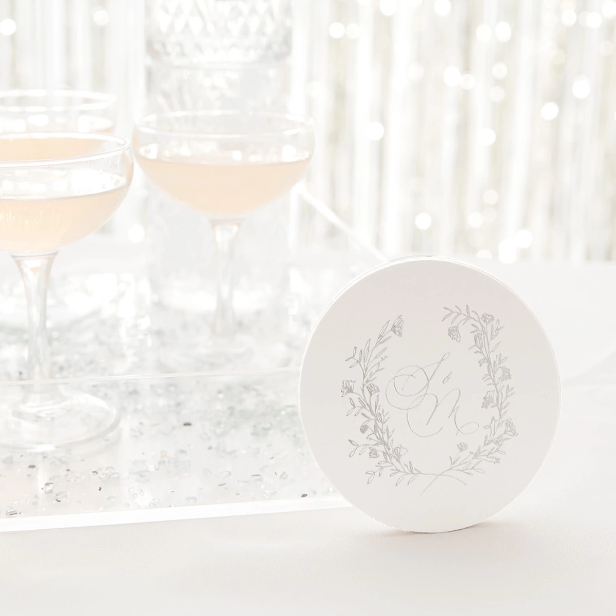 winter sunset custom coaster