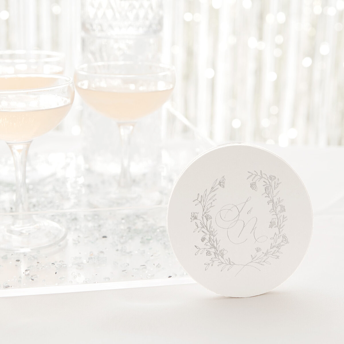 winter sunset custom coaster