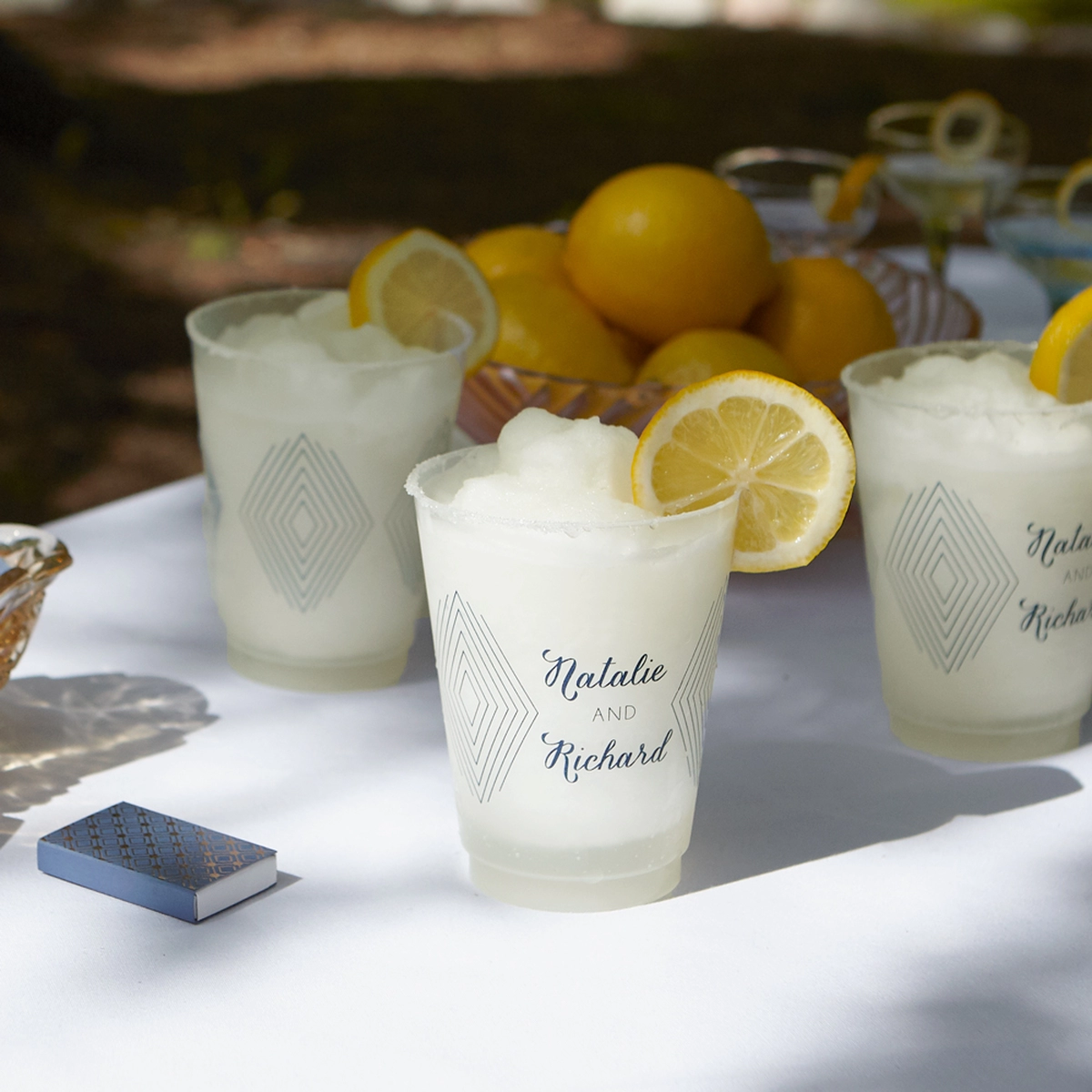 Summer Sunset custom frosted cup