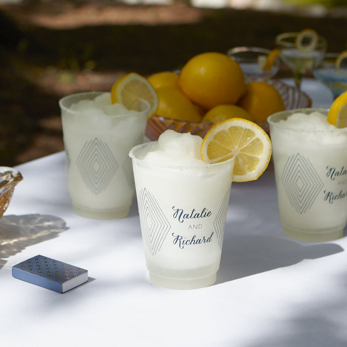 Summer Sunset custom frosted cup